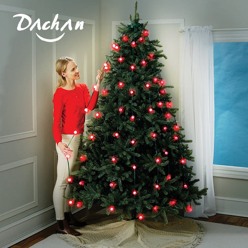 Christmas Tree LED String Lights Colorful Twinkling Balls RGB Night Lamp For Holiday Home Garden Party Decoration