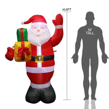 Load image into Gallery viewer, OurWarm 5ft Inflatable Christmas Blow Santa Claus Snowman Merry Christmas Outdoor Garden Yard Christmas Decoration New Year 2020