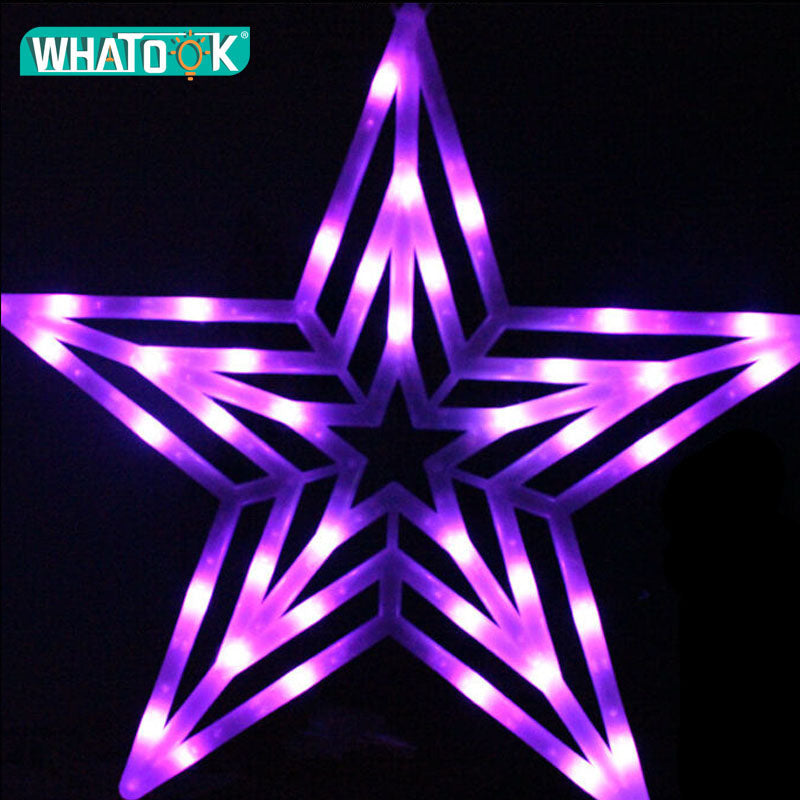 50CM Star LED Pendant Lights Christmas Waterproof Outdoor Indoor Advertising Project Bracket Lamp Holiday Garland light Decor