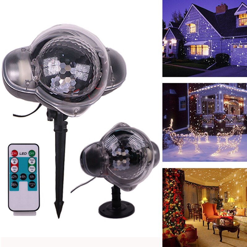 Waterproof Christmas Lawn Lamp Holiday Lights Snowflake LED Garden Light Xmas Home New Year Party Wedding Decoration Lighting