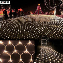 Load image into Gallery viewer, EU AC 220V 4Mx6M 750Leds LED Fishing Net Mesh Fairy String Net Lights for Christmas Party Wedding Outdoor Garland Decoration