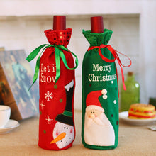 Load image into Gallery viewer, 50pcs/lot Christmas Decoration for Home Wine-bottle Cover Xmas Table Layout Supply Gift Bag Santa Claus Direct Supply Wholesale