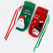 Load image into Gallery viewer, 50pcs/lot Christmas Decoration for Home Wine-bottle Cover Xmas Table Layout Supply Gift Bag Santa Claus Direct Supply Wholesale