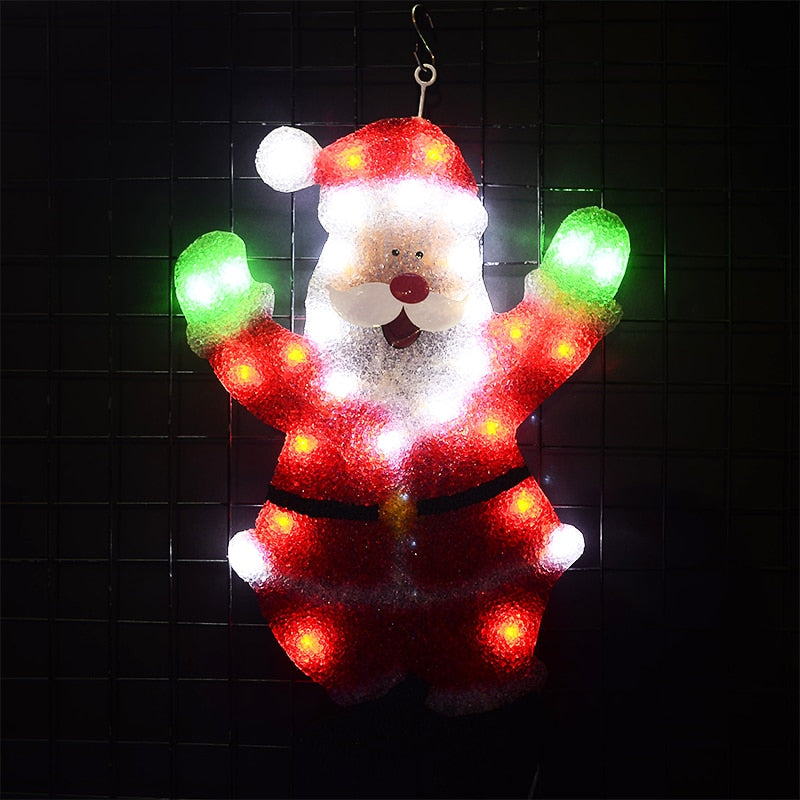 Toprex 2D santa clause christmas lights outdoor holiday fairy lights festival navidad lamp decoration lights indoor