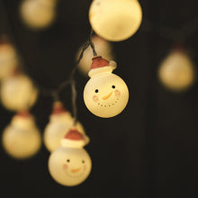 Load image into Gallery viewer, High quality outdoor 10 meters 80 lights snowman doll battery light string Holiday Lighting decorative