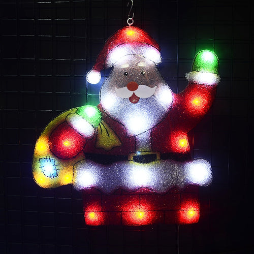 2D motif lights Santa clause - 21.5 in. Tall holiday lights outdoor christmas decoration party xmas lights home decor