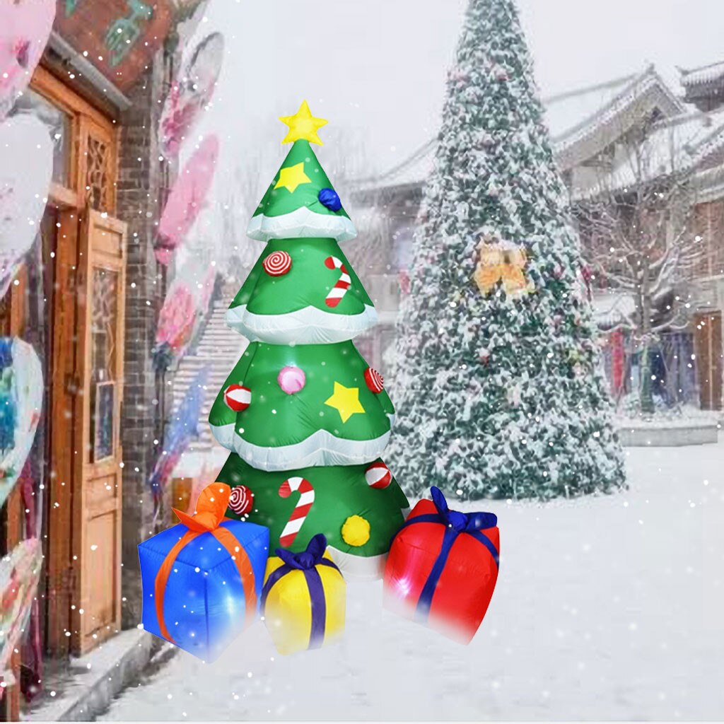 2019 Happy New Year Xmas Inflatable Santa Claus Outdoor Christmas Decoration Home Yard Garden New Year Decorations Kids Gift
