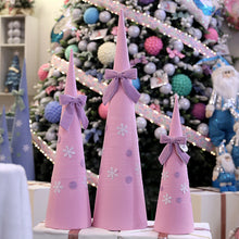 Load image into Gallery viewer, ornaments pink blue pointed cloth tree set Christmas tree ornaments shopping mall hotel window layout