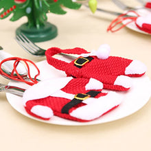 Load image into Gallery viewer, New Knife And Fork Covers For Christmas Decoration Clothing Knife And Fork Covers With Small Plastic Buckle