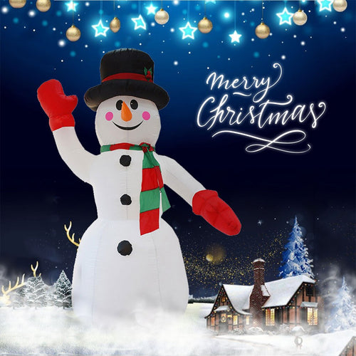 2019 Happy New Year Xmas Inflatable Christmas Snowman Outdoor Christmas Decoration Home Garden Garden New Party Decorations Kids