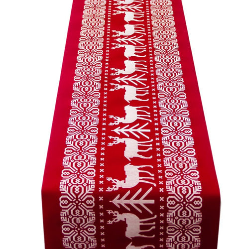 Christmas Table Runners Tablecloth Xmas Elk New Year Party Dinner Table Decoration for home Table Cover Party Supplies