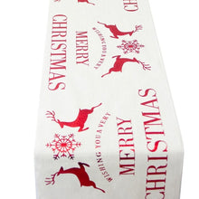 Load image into Gallery viewer, Christmas Table Runners Tablecloth Xmas Elk New Year Party Dinner Table Decoration for home Table Cover Party Supplies