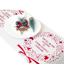 Load image into Gallery viewer, Christmas Table Runners Tablecloth Xmas Elk New Year Party Dinner Table Decoration for home Table Cover Party Supplies