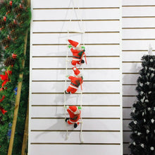 Load image into Gallery viewer, Christmas Santa Claus Climb Ladder Hanging Decoration for Xmas Tree Ornaments Lovely Kids New Year Gifts Party Home Decoration