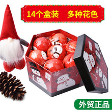 Load image into Gallery viewer, Christmas memory ball pendant Christmas scene layout ornaments DIY paper bag ball decoration 14 Pack