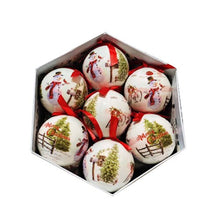 Load image into Gallery viewer, Christmas memory ball pendant Christmas scene layout ornaments DIY paper bag ball decoration 14 Pack