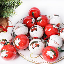Load image into Gallery viewer, Christmas memory ball pendant Christmas scene layout ornaments DIY paper bag ball decoration 14 Pack