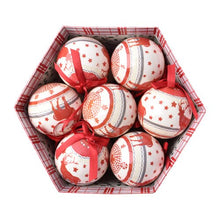 Load image into Gallery viewer, Christmas memory ball pendant Christmas scene layout ornaments DIY paper bag ball decoration 14 Pack