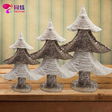 Load image into Gallery viewer, Burlap Tree Christmas Tree Hotel Mall Window Scene Decoration Christmas Decoration