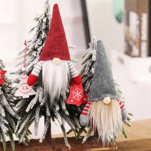240pcs Christmas Handmade Swedish Gnome Scandinavian Tomte Santa Nisse Nordic Plush Elf Toy Table Ornament Xmas Tree Decorations