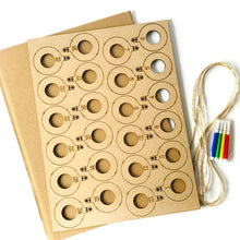 Load image into Gallery viewer, 24 Hanging Wooden Tree Chocolate Stand Christmas Advent Calendar DIY Banners M76D