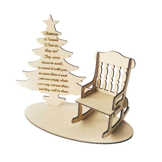 Christmas In Heaven Remembrance Loved One Christmas Tree Craft Memorial Gift M76D