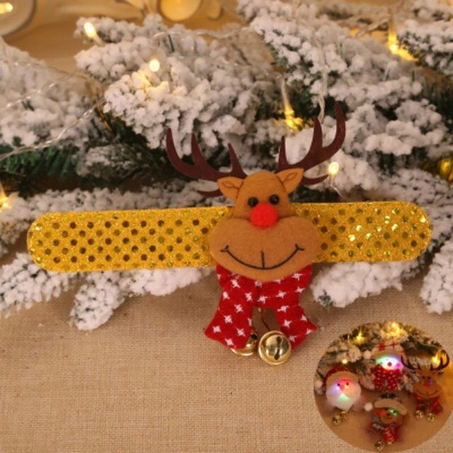 New ChristmasToy Gift Christmas Hanging Bell With Lamp Christmas Bracelet Christmas Decorations