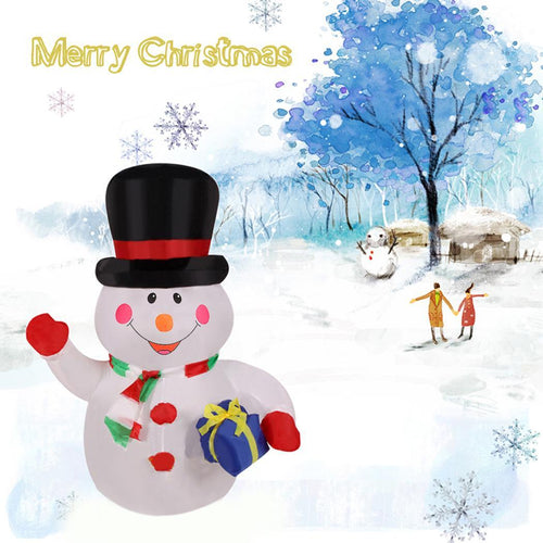 Illuminated Electric Inflatable Snowman Christmas Decorations As Gift for Family or friend