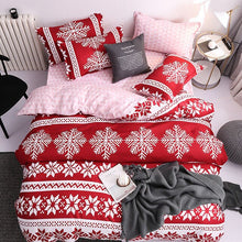 Load image into Gallery viewer, Merry Christmas Snowflake Bedding Set Ornaments Christmas Decoration For Home Navidad 2019 New Year Gift Cristmas Deco Noel 2020