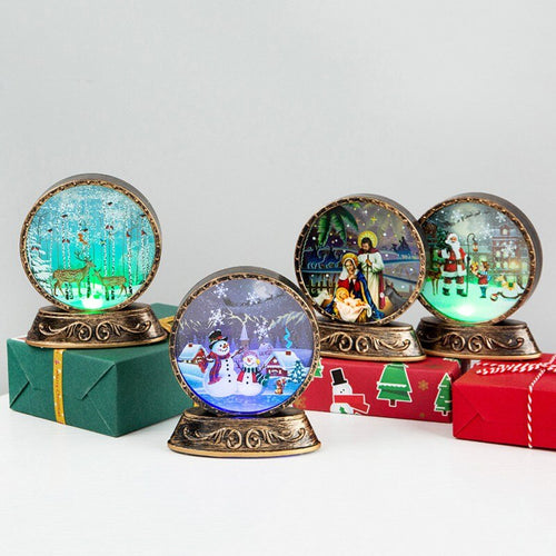 Christmas Decorations Lamp Old Man Snowman Creative LED Night Lights Shopping Mall Christmas Desktop Ornaments