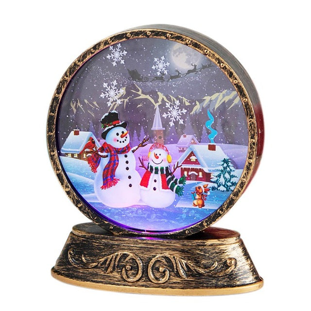 Christmas Decorations Lamp Old Man Snowman Creative LED Night Lights Shopping Mall Christmas Desktop Ornaments