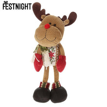 Load image into Gallery viewer, Festnight Christmas Stuffed Toy Delicate Adorable Standing Santa Clause Reindeer Snowman Xmas Doll Christmas Decoration
