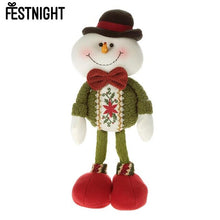 Load image into Gallery viewer, Festnight Christmas Stuffed Toy Delicate Adorable Standing Santa Clause Reindeer Snowman Xmas Doll Christmas Decoration