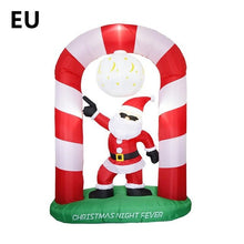 Load image into Gallery viewer, Christmas Arch Inflatable Santa Claus 2.4M Christmas Garden Decoration Venue Layout Welcome Props Christmas Arch Model Christmas