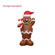 Load image into Gallery viewer, Christmas Inflatable Holiday Time Blow Up Gingerbread Man Air Blown Decoration with LED for Festival Chrismas New Year Decor