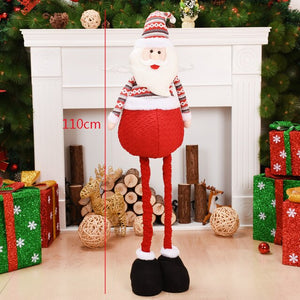 Large Santa Claus Snowman Dolls Christmas Decorations for Home Office Table Decor Standing Figures Toys Xmas New Year Adornment