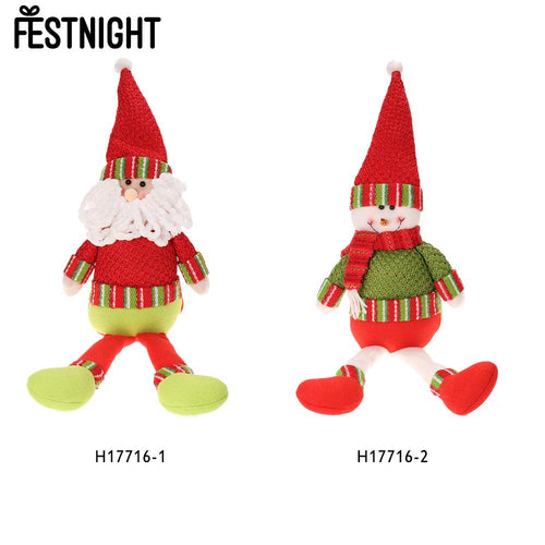 Festnight Pretty Doll Christmas Santa Claus Snowman Dolls For Kid Favor Gift Window Table Decor Party Gifts Christmas Decoration