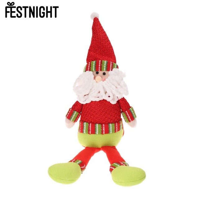 Festnight Pretty Doll Christmas Santa Claus Snowman Dolls For Kid Favor Gift Window Table Decor Party Gifts Christmas Decoration
