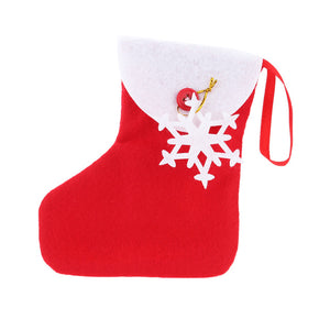 10Pcs/lot Christmas Tree Decoration Supply Great Christmas Tree Hanging Socks Cute Christmas Candy Bags Ornament Candy Pack