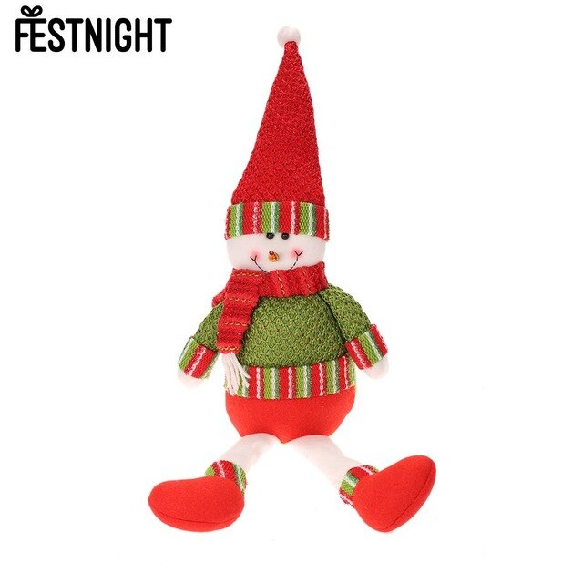 Festnight Pretty Doll Christmas Santa Claus Snowman Dolls For Kid Favor Gift Window Table Decor Party Gifts Christmas Decoration