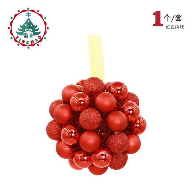 Christmas ball powder green hydrangea festive opening flower ball wedding hotel mall layout store store Tanabata decorations