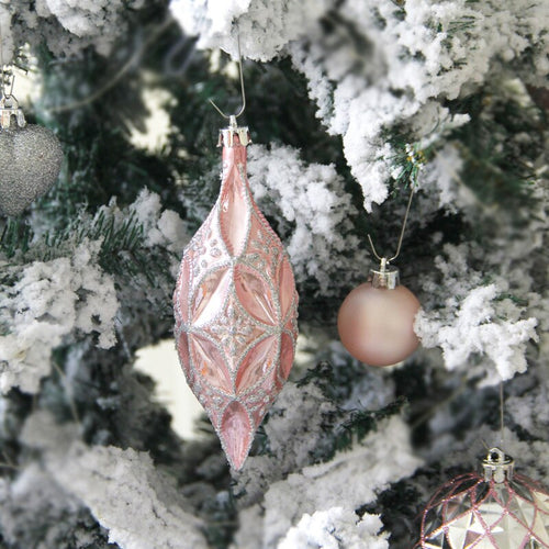 Christmas tree decorations 50 silver powder shaped ornaments package gift bag Christmas ball gift painted hanging pieces