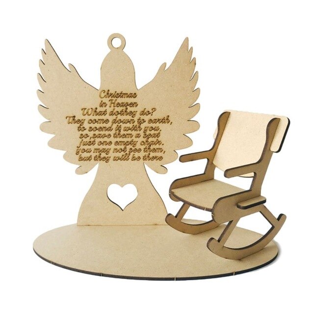 Christmas In Heaven Remembrance Loved One Christmas angel Craft Memorial Gift M76D