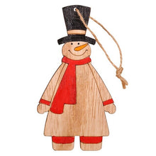 Load image into Gallery viewer, Wooden Christmas Tree Decoration Angel Hanging Ornament Christmas Label Pendant Holiday Party Decorations