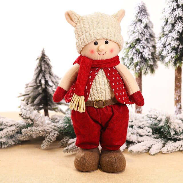 1pc Cartoon Elf Christmas Boys Girls Doll Toy Home New Year Party Table Desk Decor Hotel Shopwindow Xmas Pendant Ornaments