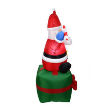 Load image into Gallery viewer, 6FT Christmas Inflatables Santa Claus with Light, Blow Up Yard Xmas for Party CUTE SANTA FOR restaurants cafes playgrounds