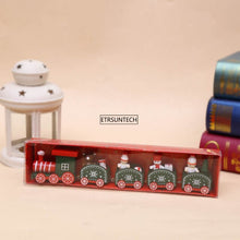 Load image into Gallery viewer, Mini Wood Christmas 5 Knots Train Decoration Gift Christmas Train Sets Wooden Model Vehicle Toys New Year Xmas Gift For Children