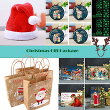 Load image into Gallery viewer, mix 24pcs Christmas Gift Bag Christmas Hat Gift Bag Elk Headwear Nightlight Jewelry Tin Painting Party Gift Festival Supplies