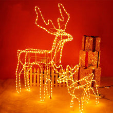 Load image into Gallery viewer, Christmas High Rainbow Tube Fawn Luminous Fawn Yellow LED Lamp Shake Head Deer Large Party Supplies Christmas Scene Layout