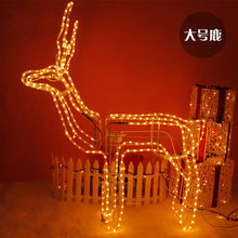 Load image into Gallery viewer, Christmas High Rainbow Tube Fawn Luminous Fawn Yellow LED Lamp Shake Head Deer Large Party Supplies Christmas Scene Layout